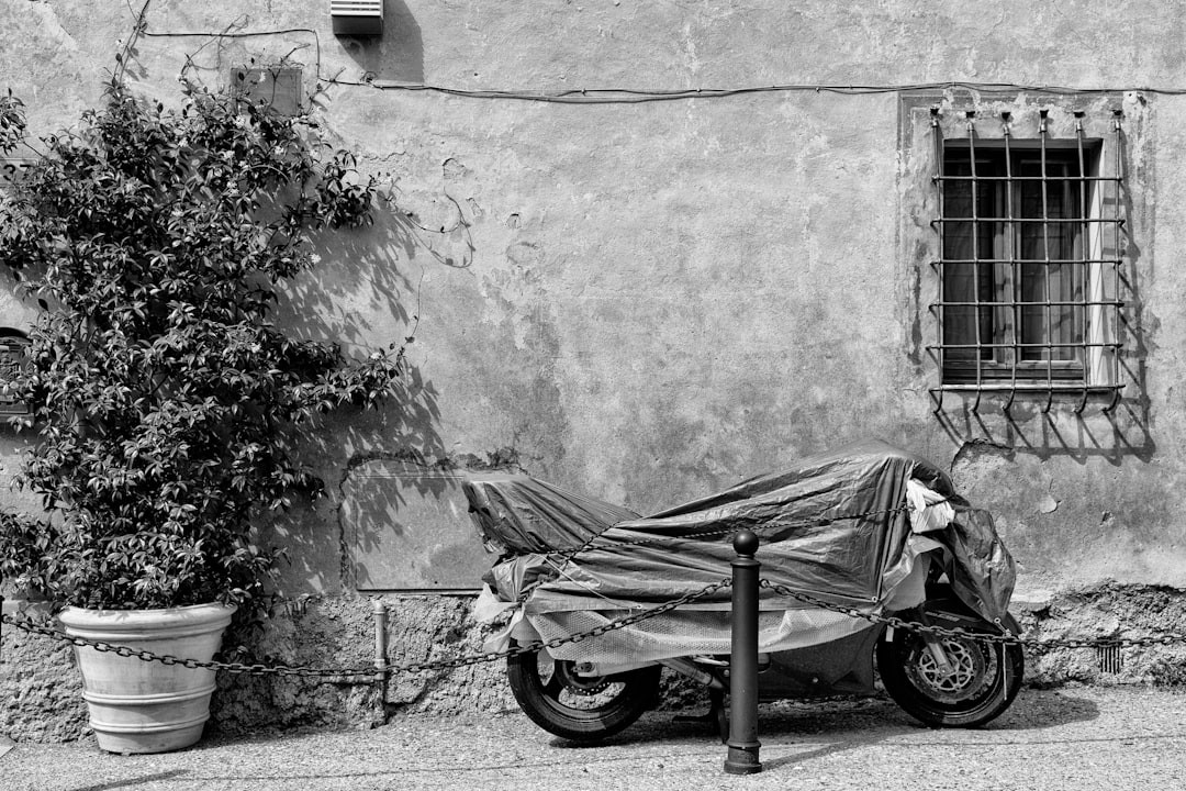 View of a street in Montalcino, a small beautiful town in Tuscany